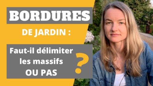 la paysagiste Maud explique comment poser une bordure de jardin