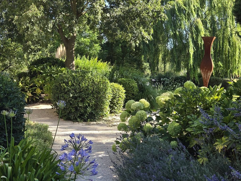 Jardin avec verdures
